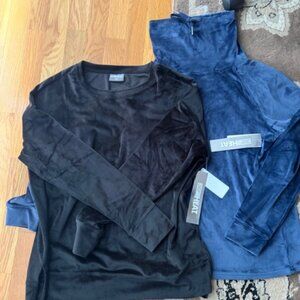 Set of 2 32 Degrees Velour Tops